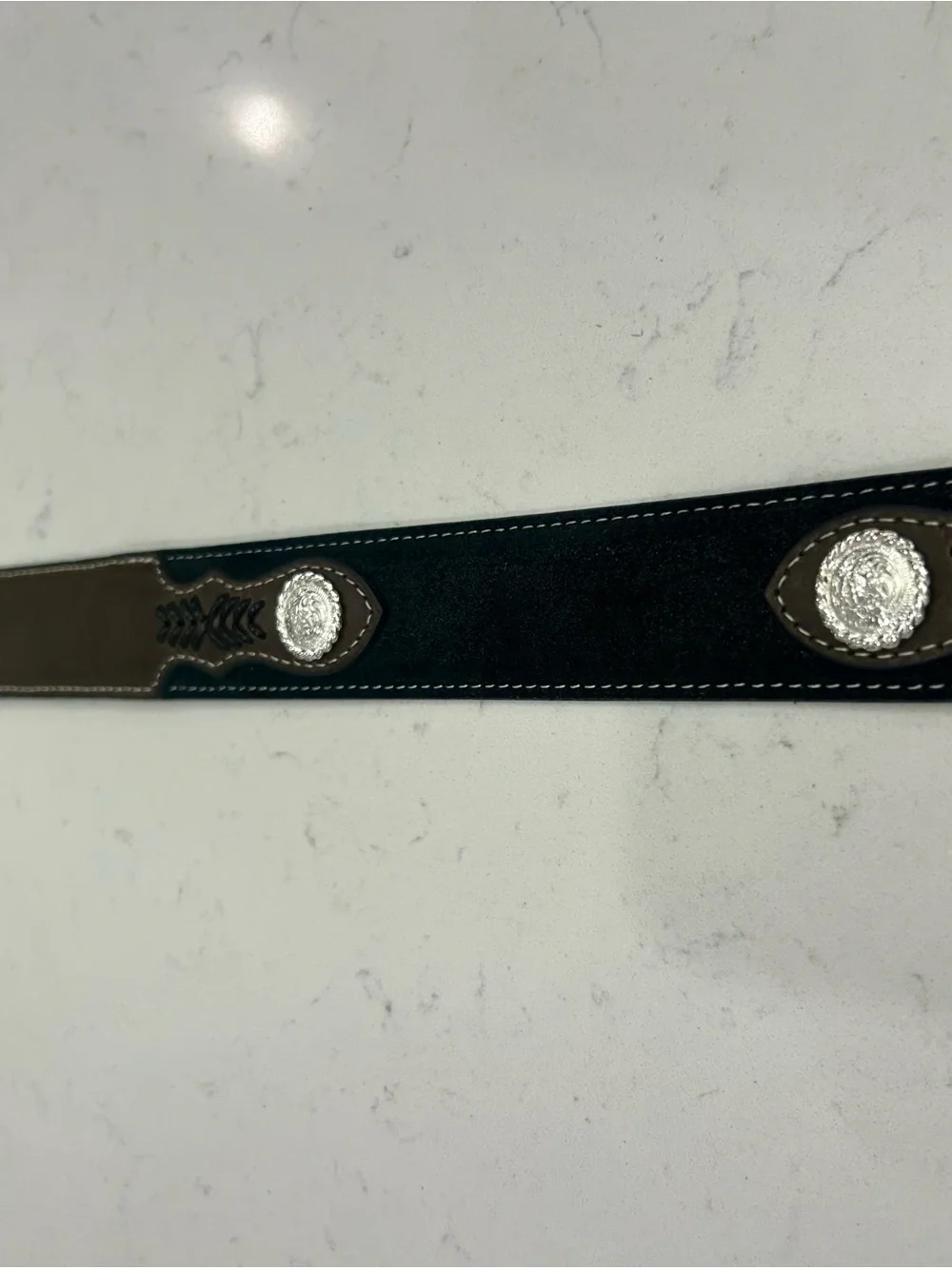 The Nocona Men's Top Hand Aztec Ribbon Belt